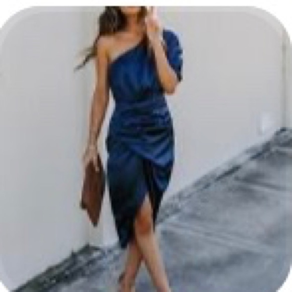 One shoulder SOLD OUT royal blue vici doll dress